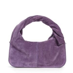 YUZEFI Wonton Suede Bag in Purple - $500.